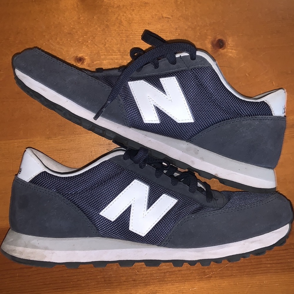 Mens Navy New Balance 501 Size 9.5